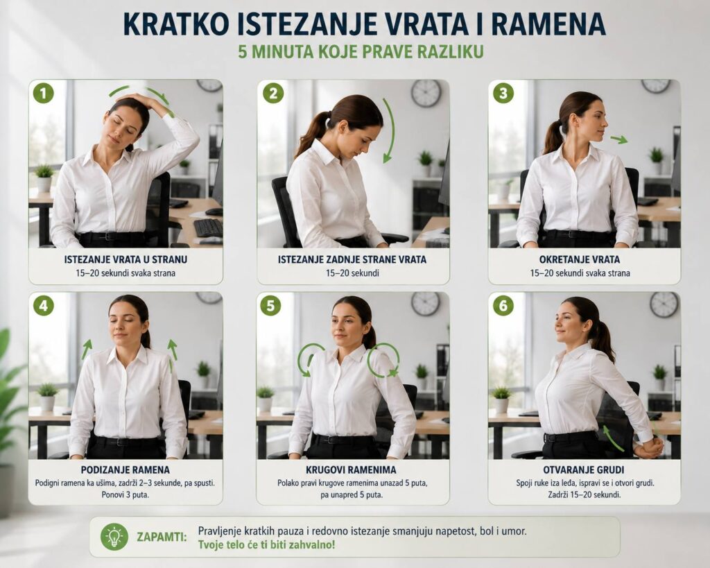 sedenje, bol u vratu i ledjima
